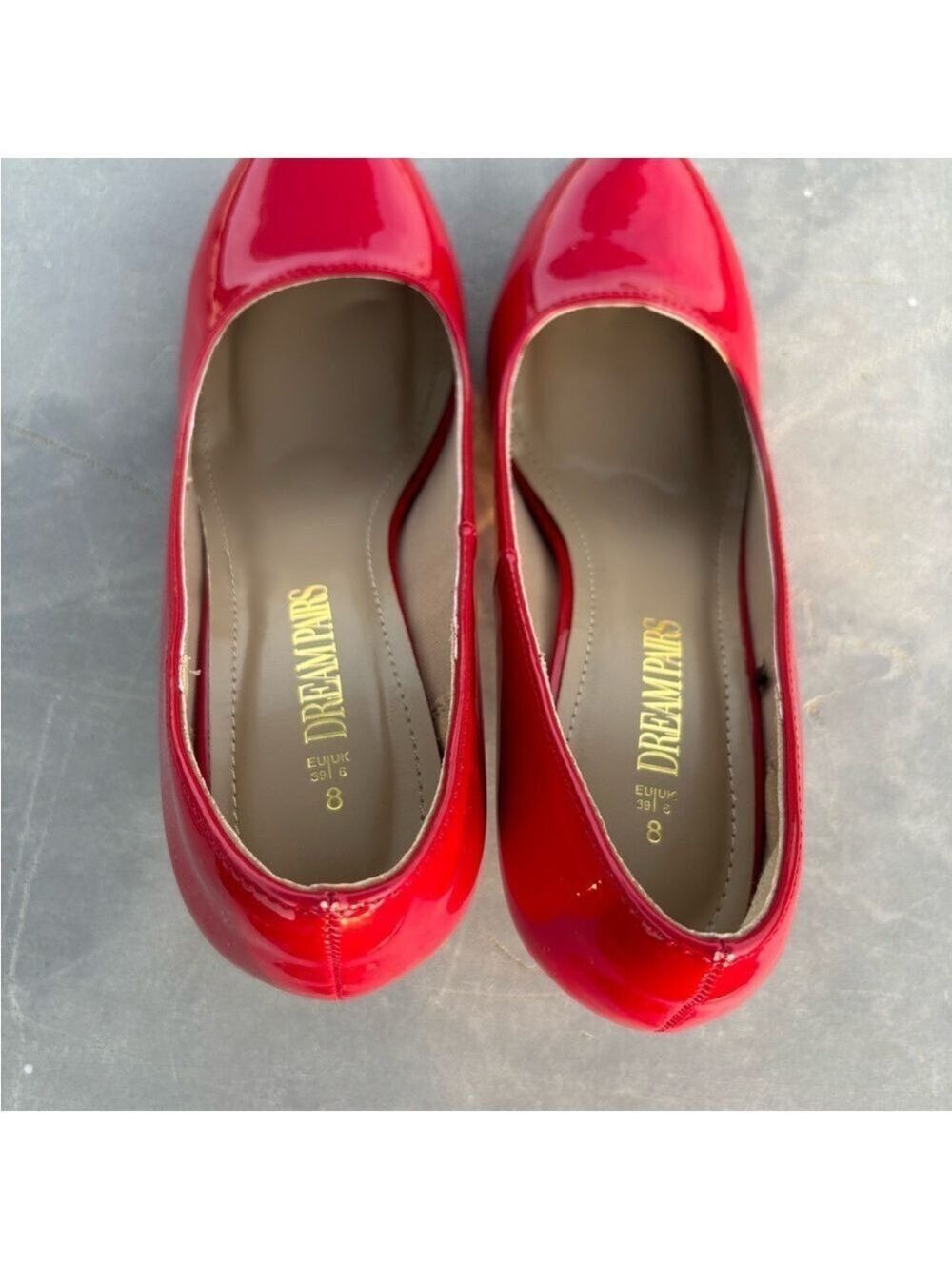 Dream Pairs Red Patent Heels Women Shoes - Picture 4 of 13